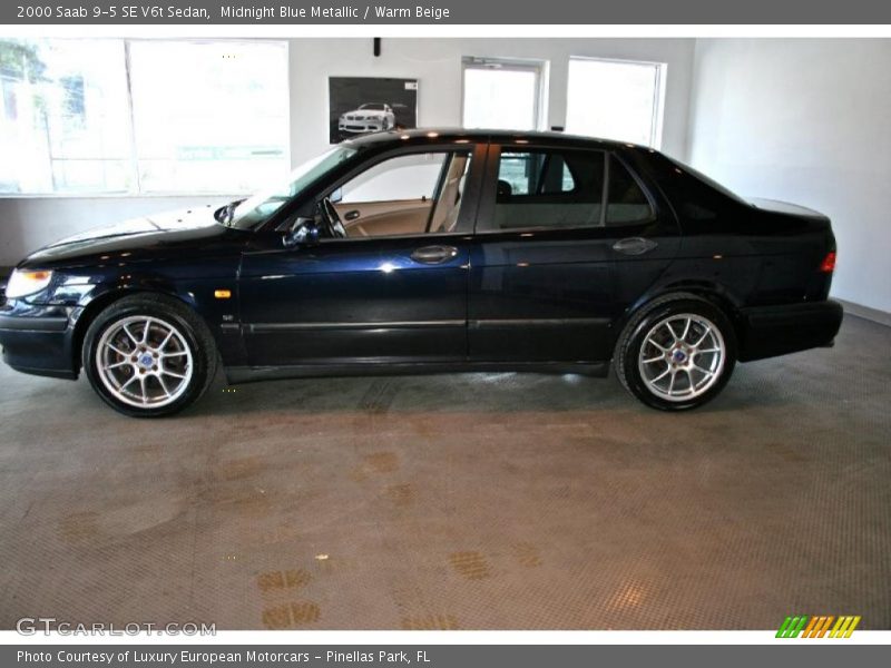 Midnight Blue Metallic / Warm Beige 2000 Saab 9-5 SE V6t Sedan