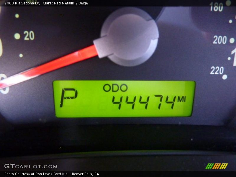 Claret Red Metallic / Beige 2008 Kia Sedona LX