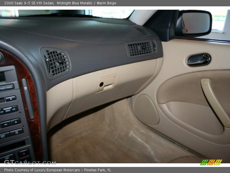 Midnight Blue Metallic / Warm Beige 2000 Saab 9-5 SE V6t Sedan