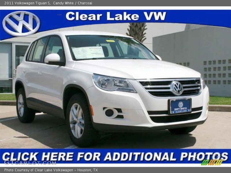 Candy White / Charcoal 2011 Volkswagen Tiguan S
