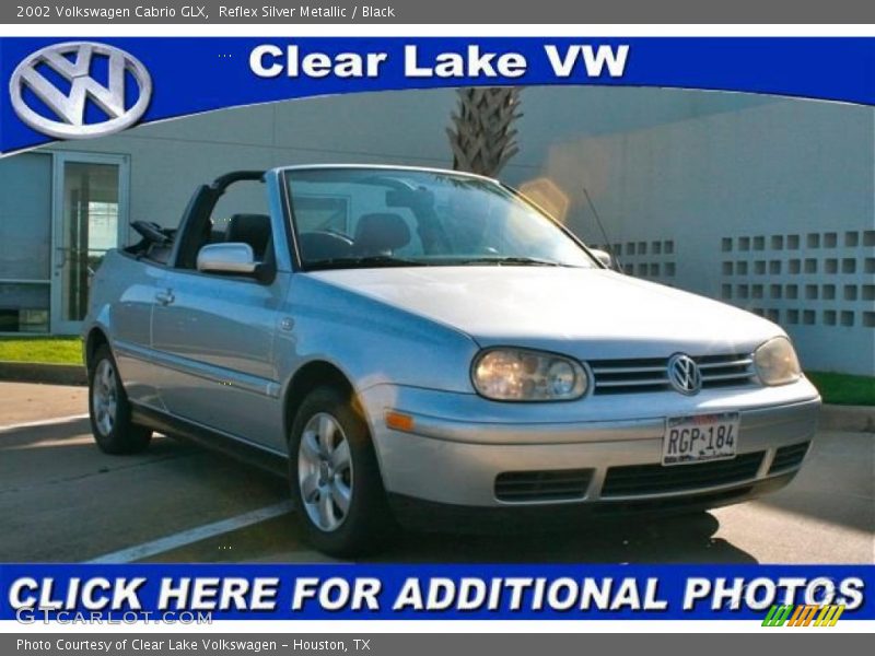 Reflex Silver Metallic / Black 2002 Volkswagen Cabrio GLX