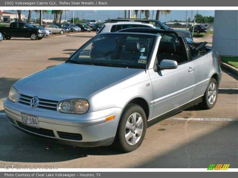 Reflex Silver Metallic / Black 2002 Volkswagen Cabrio GLX