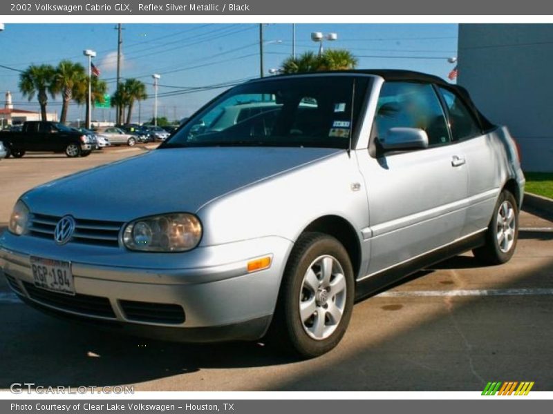 Reflex Silver Metallic / Black 2002 Volkswagen Cabrio GLX
