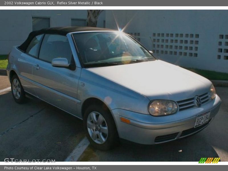 Reflex Silver Metallic / Black 2002 Volkswagen Cabrio GLX