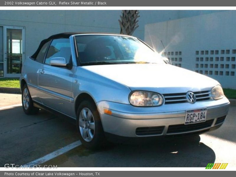 Reflex Silver Metallic / Black 2002 Volkswagen Cabrio GLX