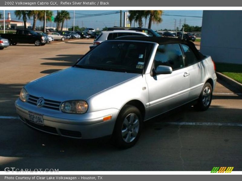 Reflex Silver Metallic / Black 2002 Volkswagen Cabrio GLX