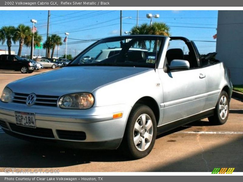 Reflex Silver Metallic / Black 2002 Volkswagen Cabrio GLX