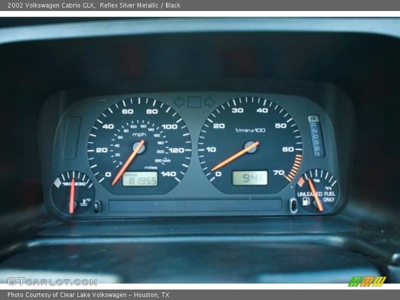 Reflex Silver Metallic / Black 2002 Volkswagen Cabrio GLX