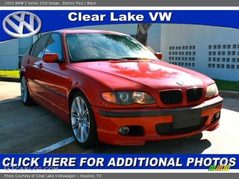 Electric Red / Black 2003 BMW 3 Series 330i Sedan