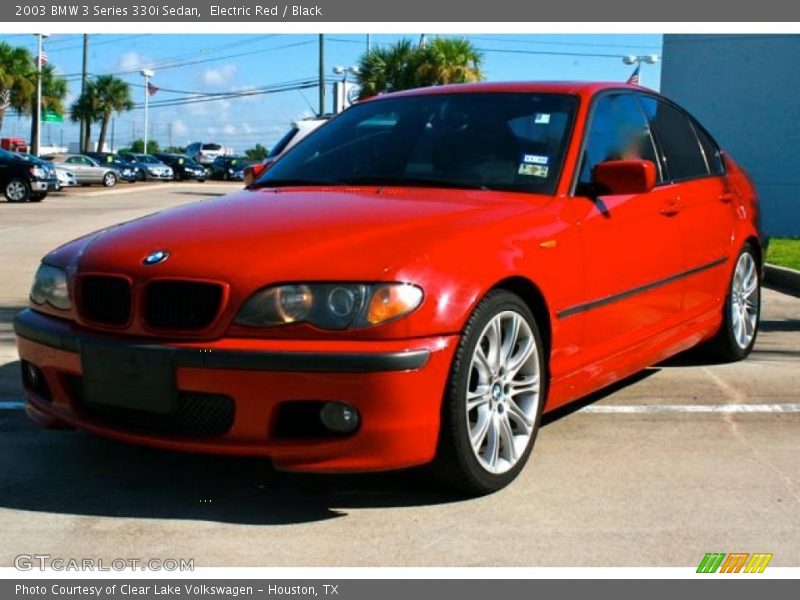 Electric Red / Black 2003 BMW 3 Series 330i Sedan