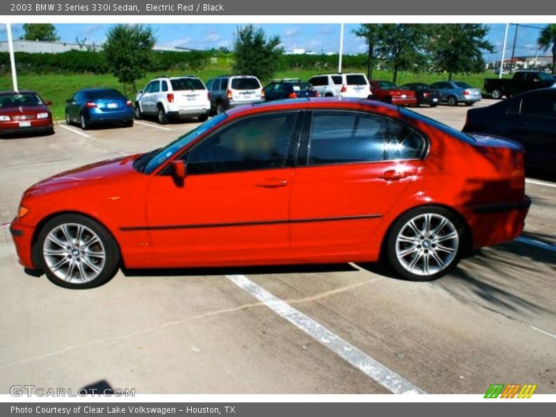 Electric Red / Black 2003 BMW 3 Series 330i Sedan