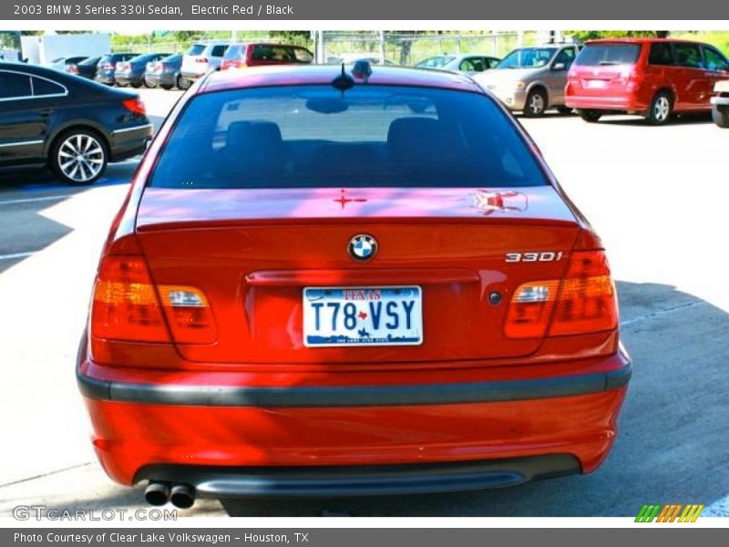 Electric Red / Black 2003 BMW 3 Series 330i Sedan