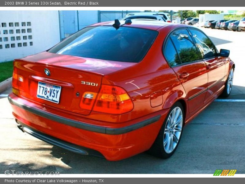 Electric Red / Black 2003 BMW 3 Series 330i Sedan