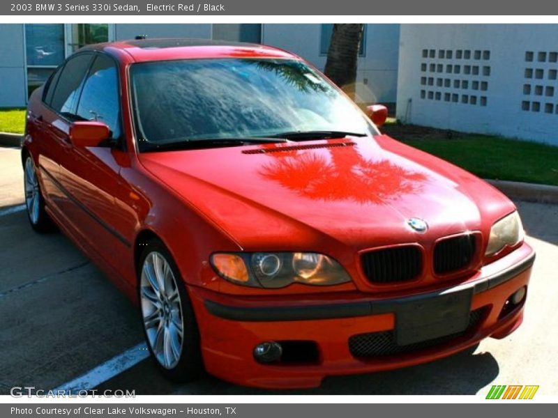 Electric Red / Black 2003 BMW 3 Series 330i Sedan