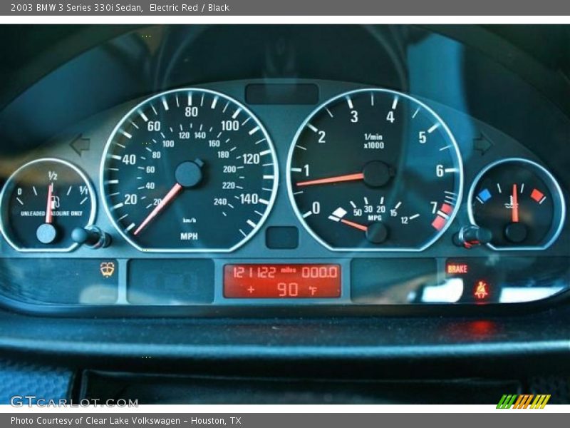 Electric Red / Black 2003 BMW 3 Series 330i Sedan