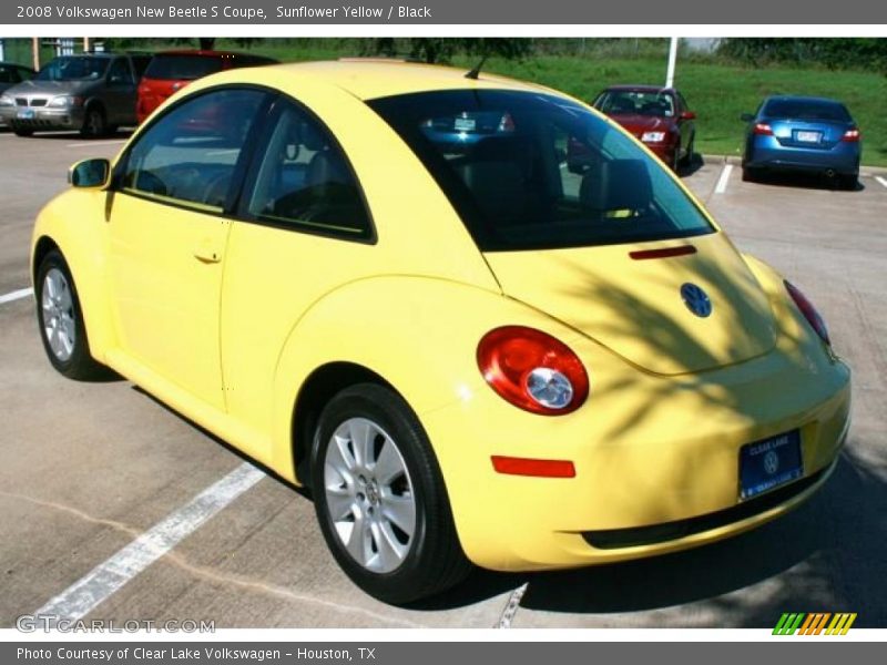 Sunflower Yellow / Black 2008 Volkswagen New Beetle S Coupe
