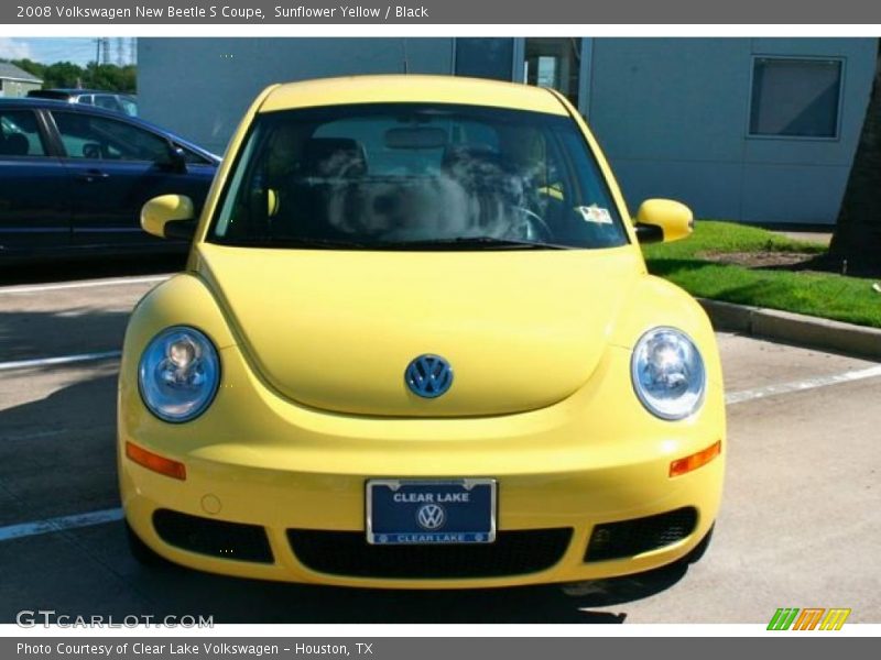 Sunflower Yellow / Black 2008 Volkswagen New Beetle S Coupe