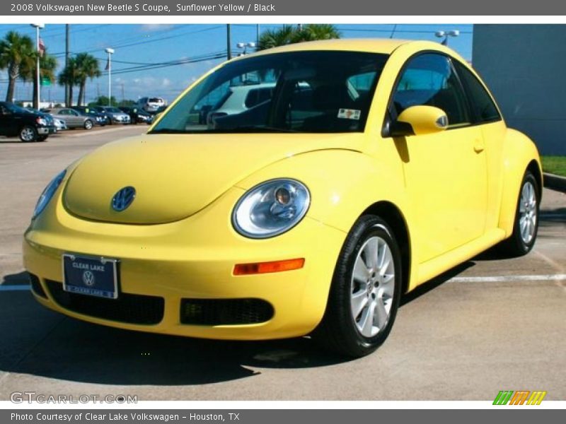 Sunflower Yellow / Black 2008 Volkswagen New Beetle S Coupe