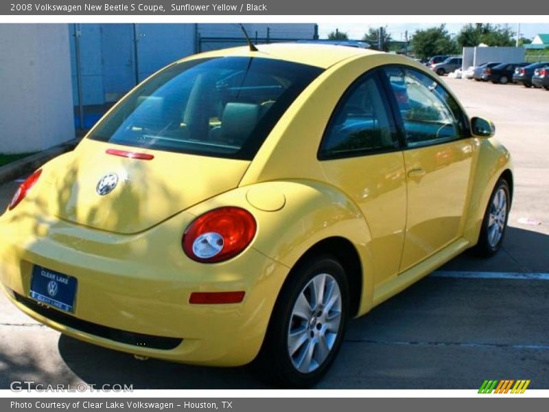 Sunflower Yellow / Black 2008 Volkswagen New Beetle S Coupe