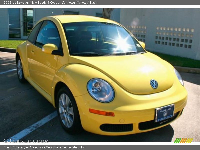 Sunflower Yellow / Black 2008 Volkswagen New Beetle S Coupe