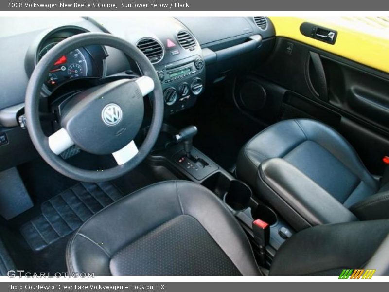 Sunflower Yellow / Black 2008 Volkswagen New Beetle S Coupe