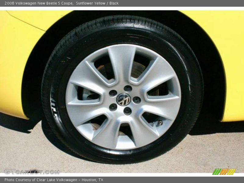 Sunflower Yellow / Black 2008 Volkswagen New Beetle S Coupe