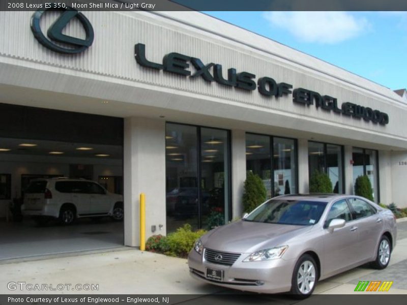 Moon Shell Mica / Light Gray 2008 Lexus ES 350