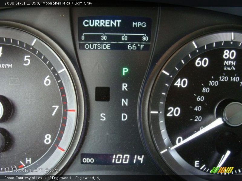 Moon Shell Mica / Light Gray 2008 Lexus ES 350