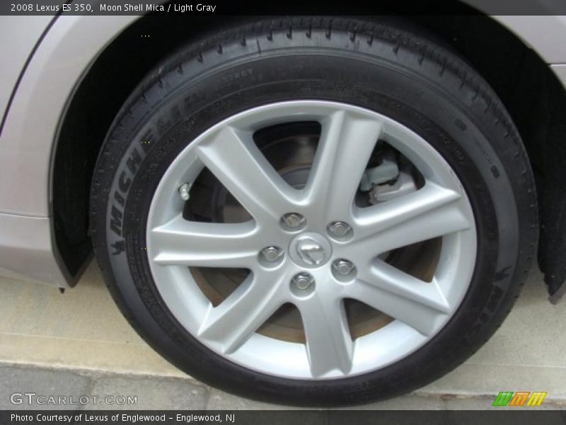 Moon Shell Mica / Light Gray 2008 Lexus ES 350