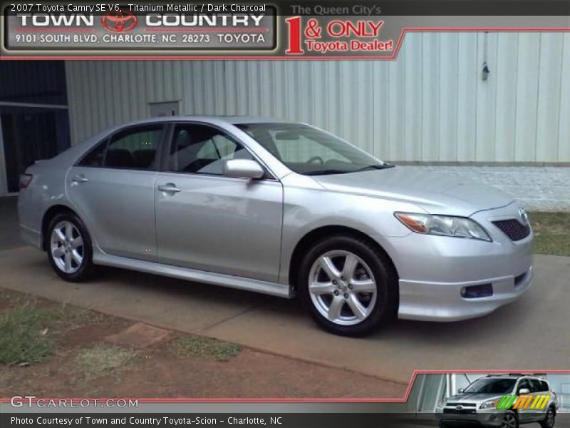 Titanium Metallic / Dark Charcoal 2007 Toyota Camry SE V6