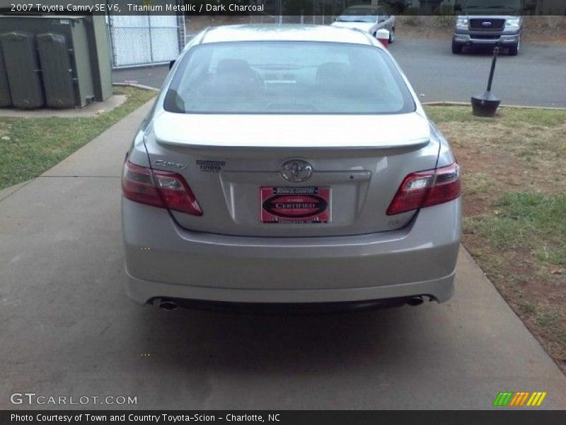 Titanium Metallic / Dark Charcoal 2007 Toyota Camry SE V6