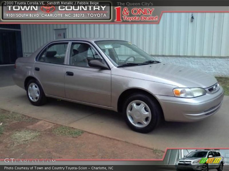 Sandrift Metallic / Pebble Beige 2000 Toyota Corolla VE