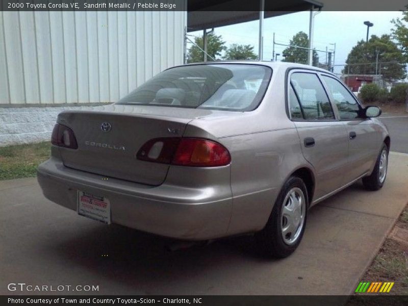 Sandrift Metallic / Pebble Beige 2000 Toyota Corolla VE