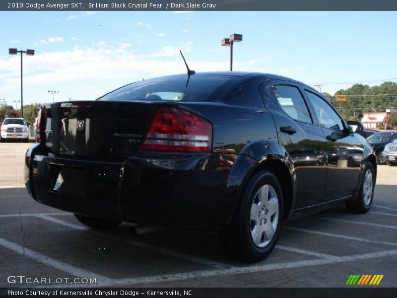 Brilliant Black Crystal Pearl / Dark Slate Gray 2010 Dodge Avenger SXT