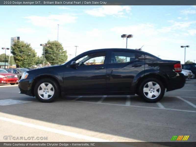 Brilliant Black Crystal Pearl / Dark Slate Gray 2010 Dodge Avenger SXT