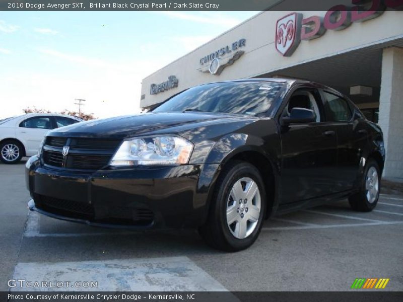 Brilliant Black Crystal Pearl / Dark Slate Gray 2010 Dodge Avenger SXT