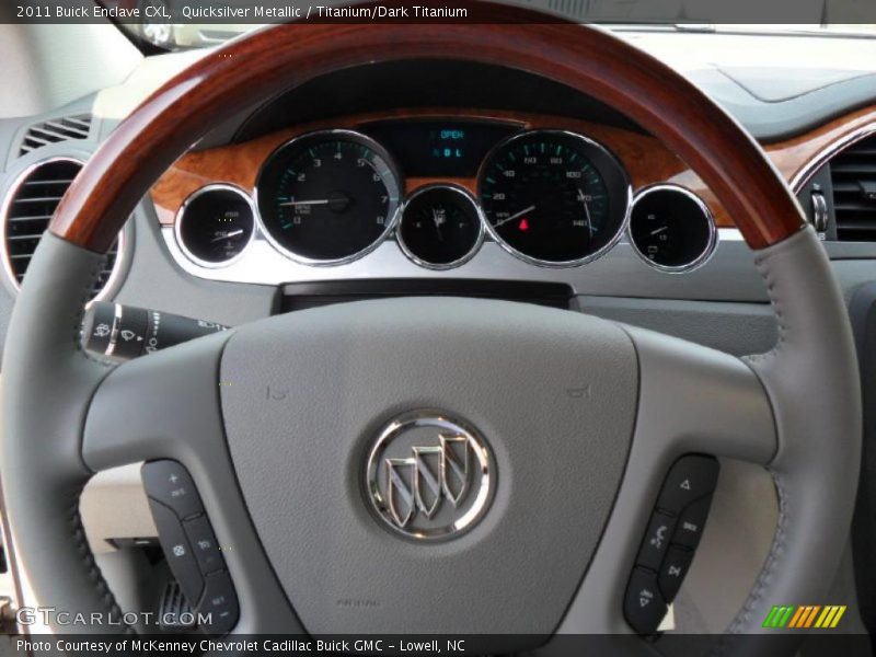 Quicksilver Metallic / Titanium/Dark Titanium 2011 Buick Enclave CXL