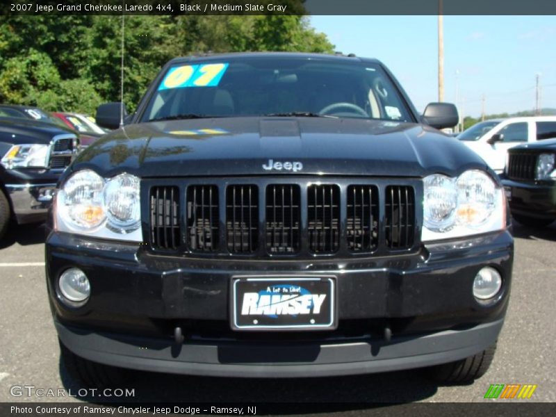 Black / Medium Slate Gray 2007 Jeep Grand Cherokee Laredo 4x4