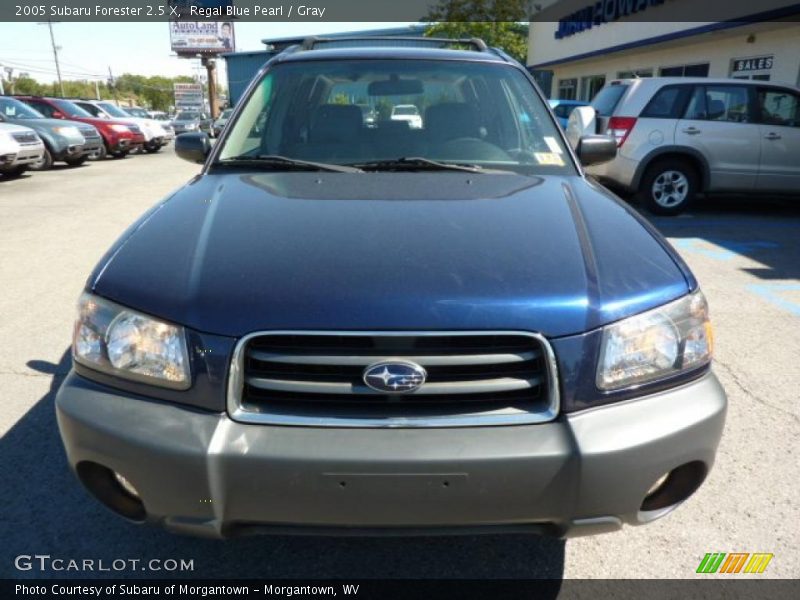 Regal Blue Pearl / Gray 2005 Subaru Forester 2.5 X