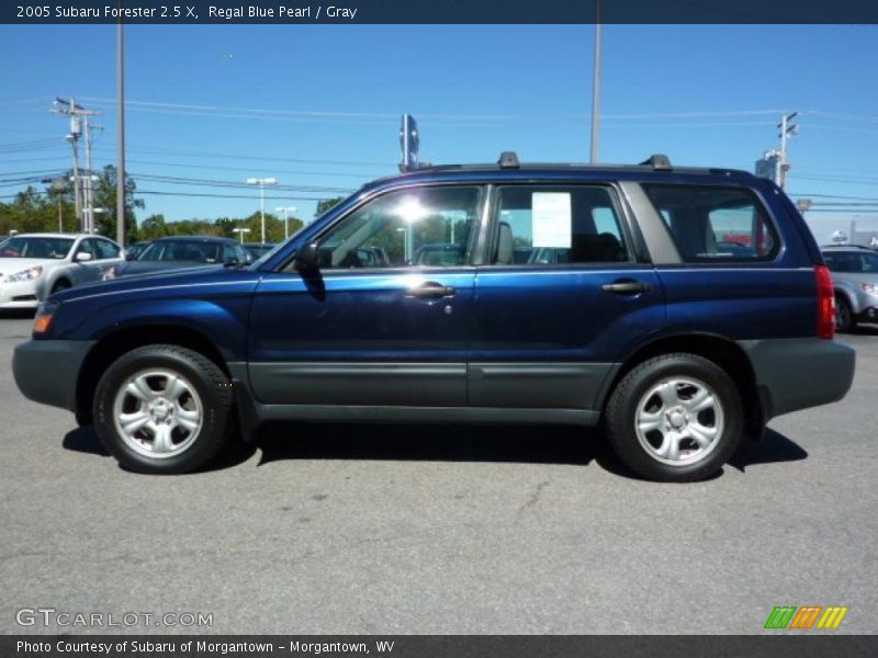 Regal Blue Pearl / Gray 2005 Subaru Forester 2.5 X