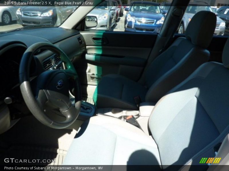 Regal Blue Pearl / Gray 2005 Subaru Forester 2.5 X