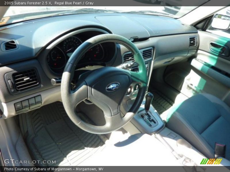 Regal Blue Pearl / Gray 2005 Subaru Forester 2.5 X