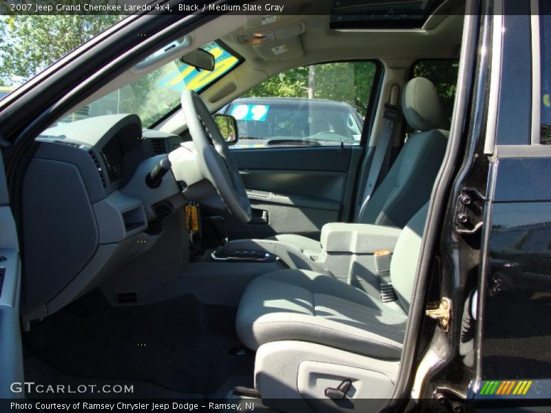 Black / Medium Slate Gray 2007 Jeep Grand Cherokee Laredo 4x4