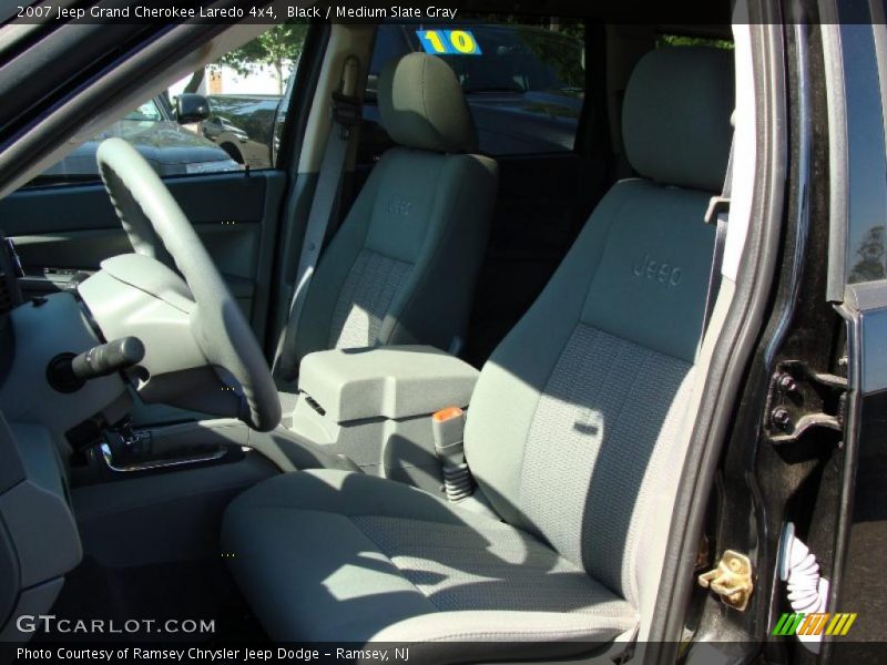 Black / Medium Slate Gray 2007 Jeep Grand Cherokee Laredo 4x4