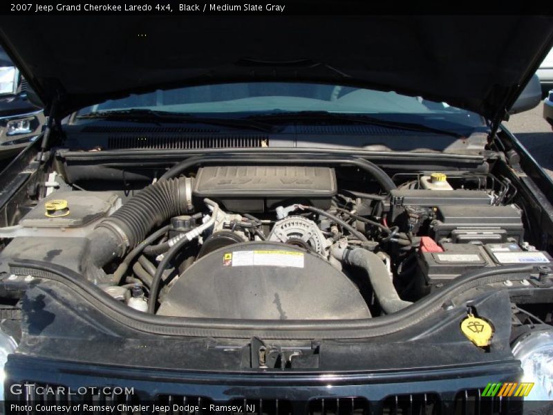 Black / Medium Slate Gray 2007 Jeep Grand Cherokee Laredo 4x4
