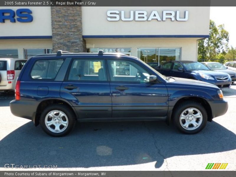 Regal Blue Pearl / Gray 2005 Subaru Forester 2.5 X