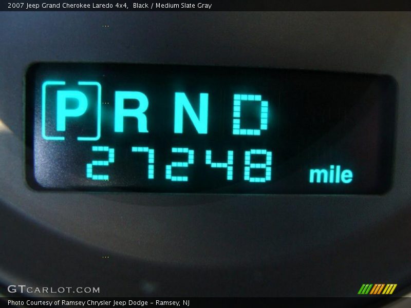 Black / Medium Slate Gray 2007 Jeep Grand Cherokee Laredo 4x4