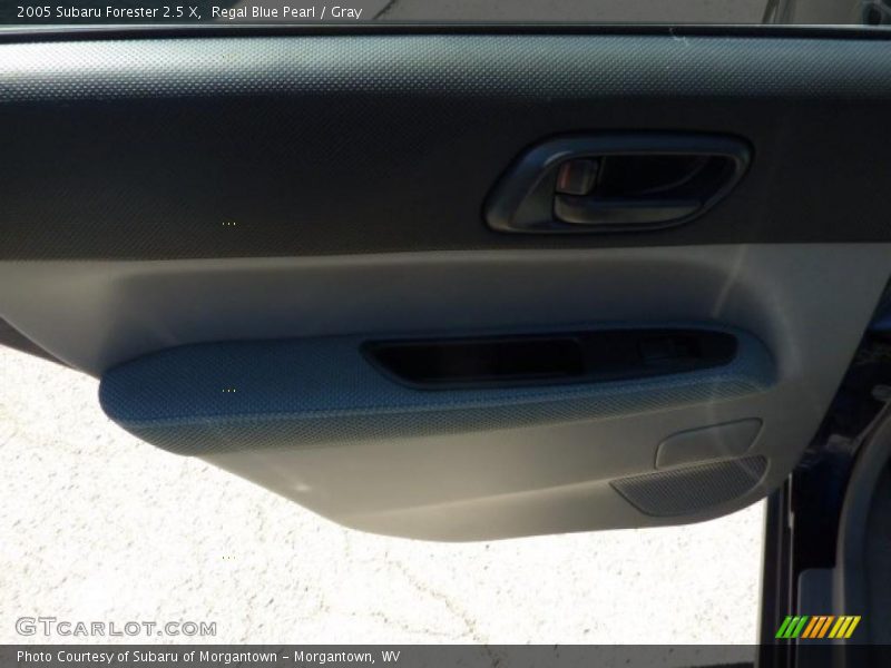 Regal Blue Pearl / Gray 2005 Subaru Forester 2.5 X