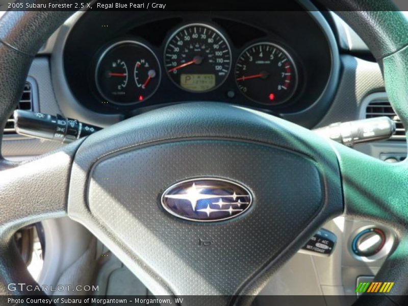 Regal Blue Pearl / Gray 2005 Subaru Forester 2.5 X