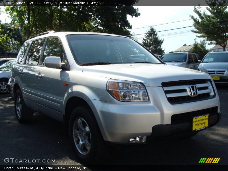 Billet Silver Metallic / Gray 2007 Honda Pilot EX-L 4WD